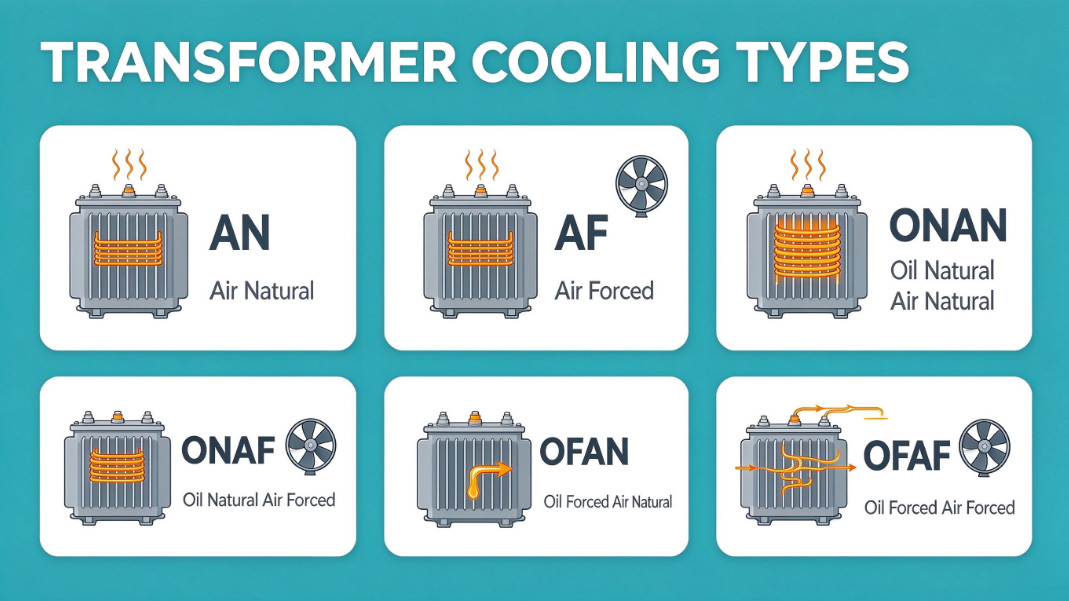 transformer cooling methods методы охлаждения трансформатора